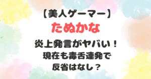 たぬかなの炎上